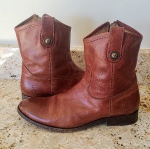 Frye melissa button short boots